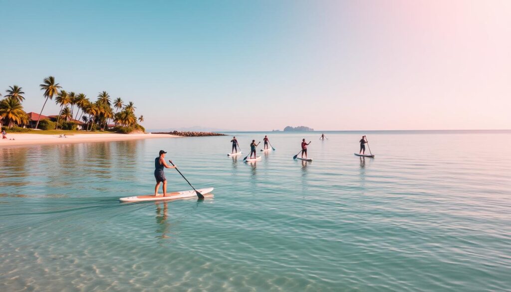 SUP GADING di pantai SUP GADING di pantai