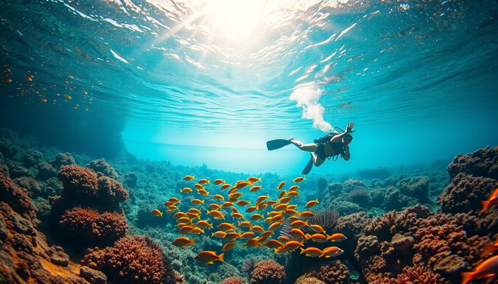 Snorkeling di Pantai Baia do Sancho