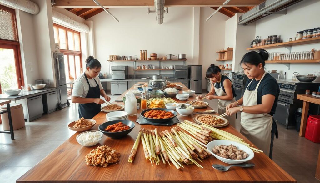 workshop memasak Sate Lilit
