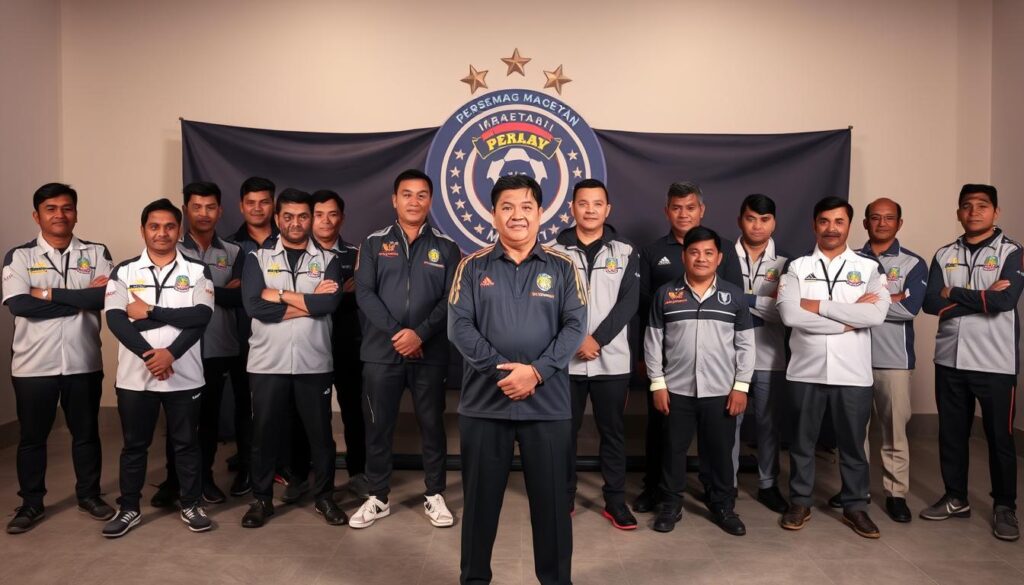 pelatih dan staf teknik Persemag Magetan