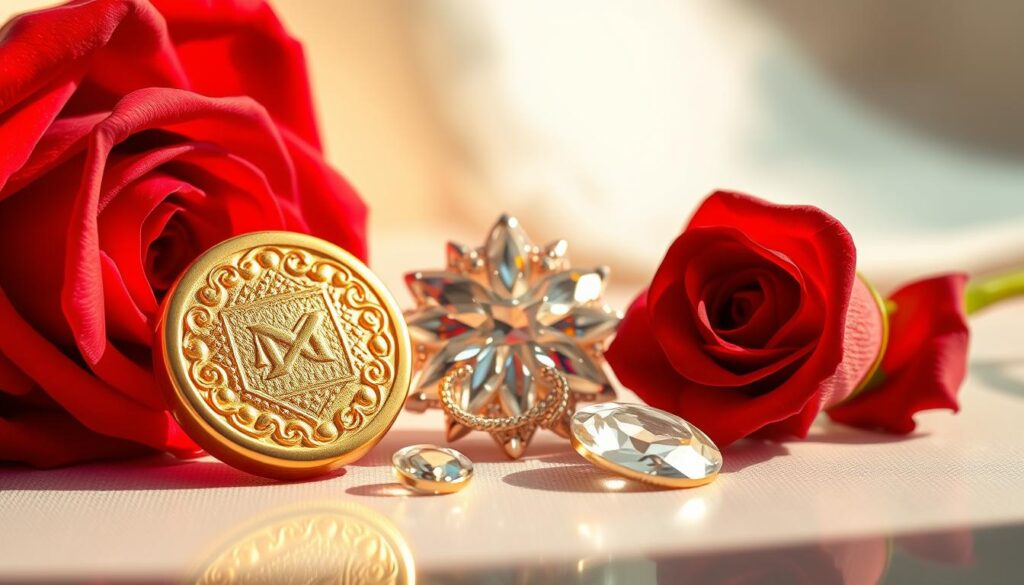 Emas Kuning, Putih, dan Mawar Emas Kuning, Putih, dan Mawar