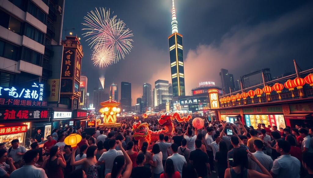 Perayaan Tahun Baru di Taipei
