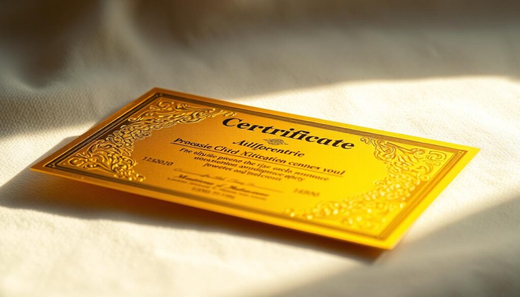 Sertifikasi Emas Sertifikasi Emas